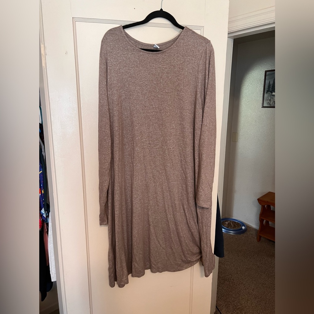 Long Sleeve Calf Length dress